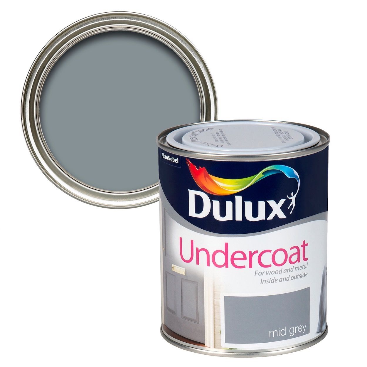 Dulux Undercoat Mid Grey 750ml