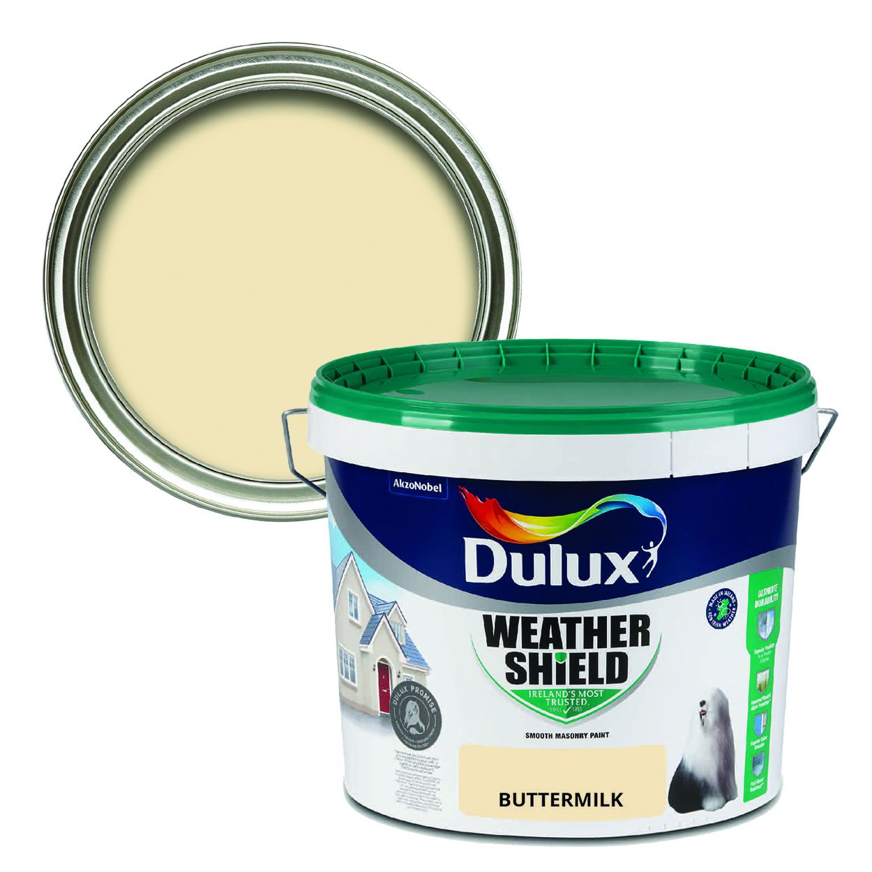 Dulux Weathershield Smooth Masonry Buttermilk 10L