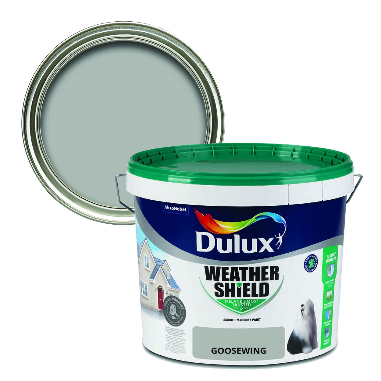 Dulux Weathershield Smooth Masonry Goosewing 10L