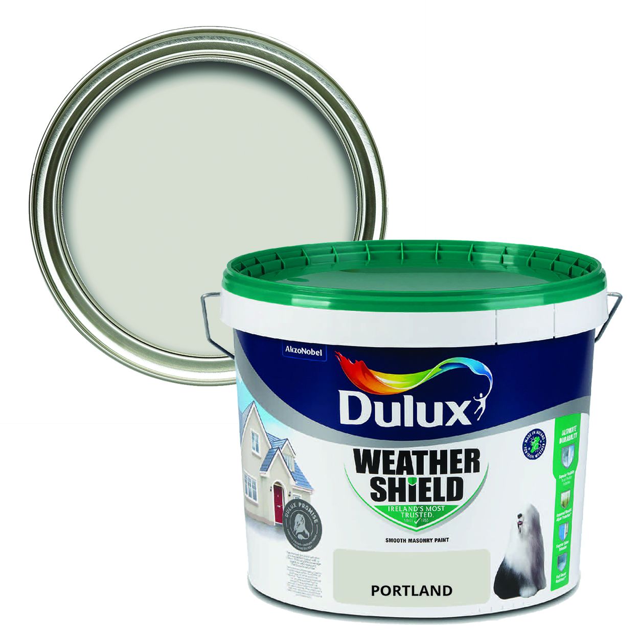 Dulux Weathershield Smooth Masonry Portland 10L