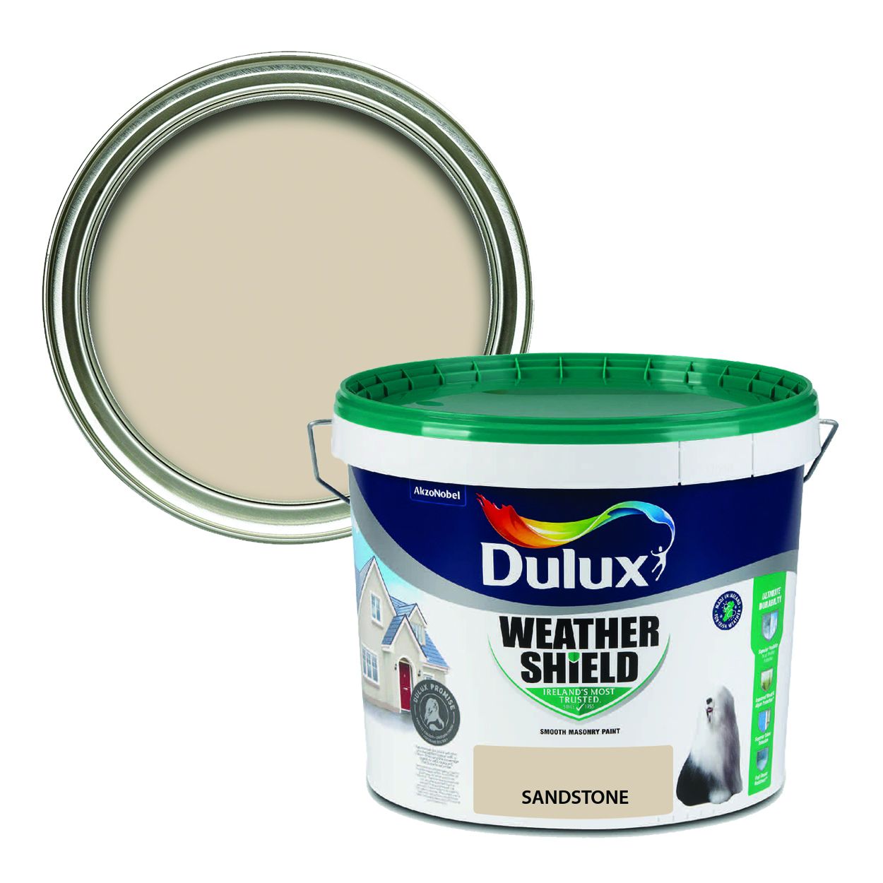 Dulux Weathershield Smooth Masonry Sandstone 10L