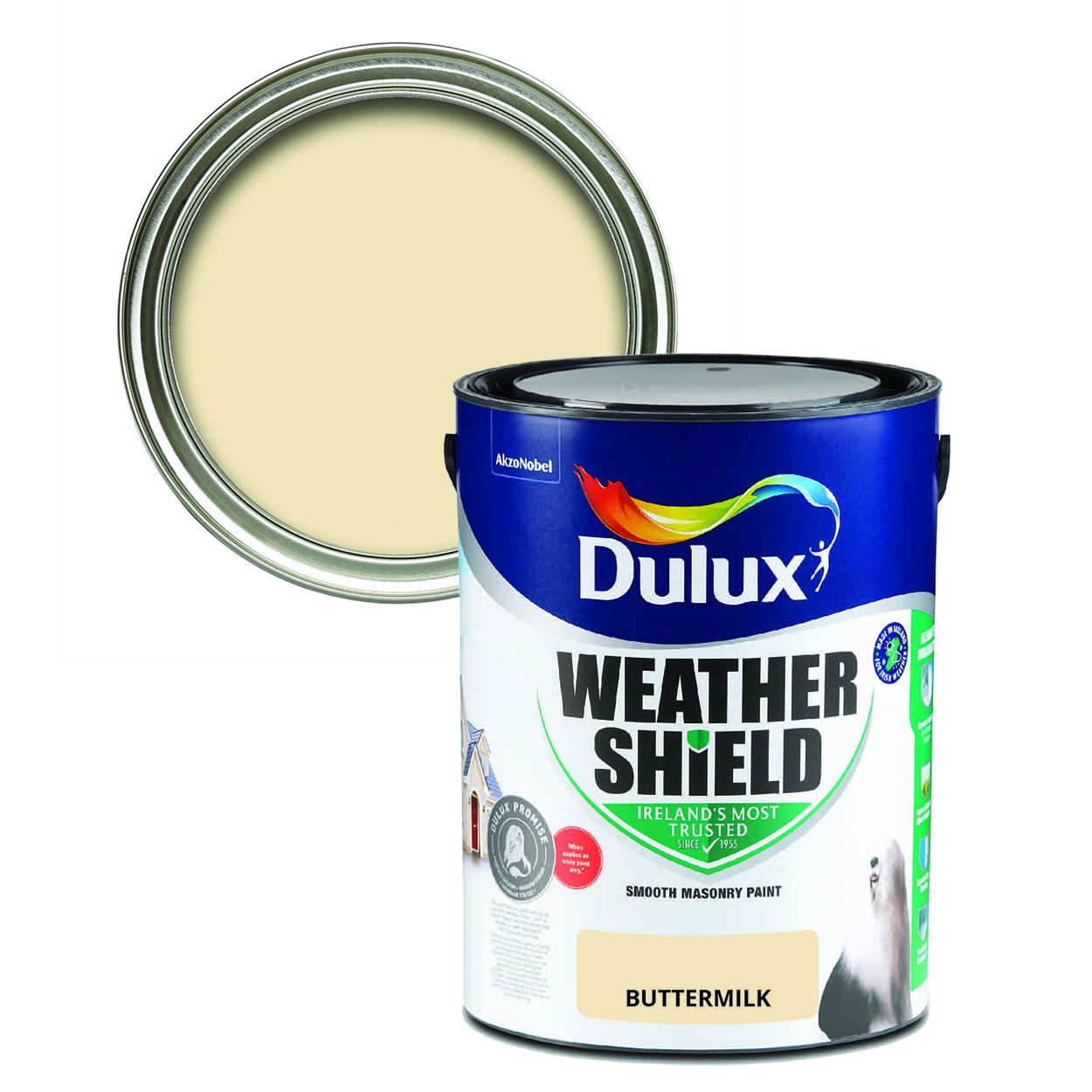 Dulux Weathershield Smooth Masonry Buttermilk 5L