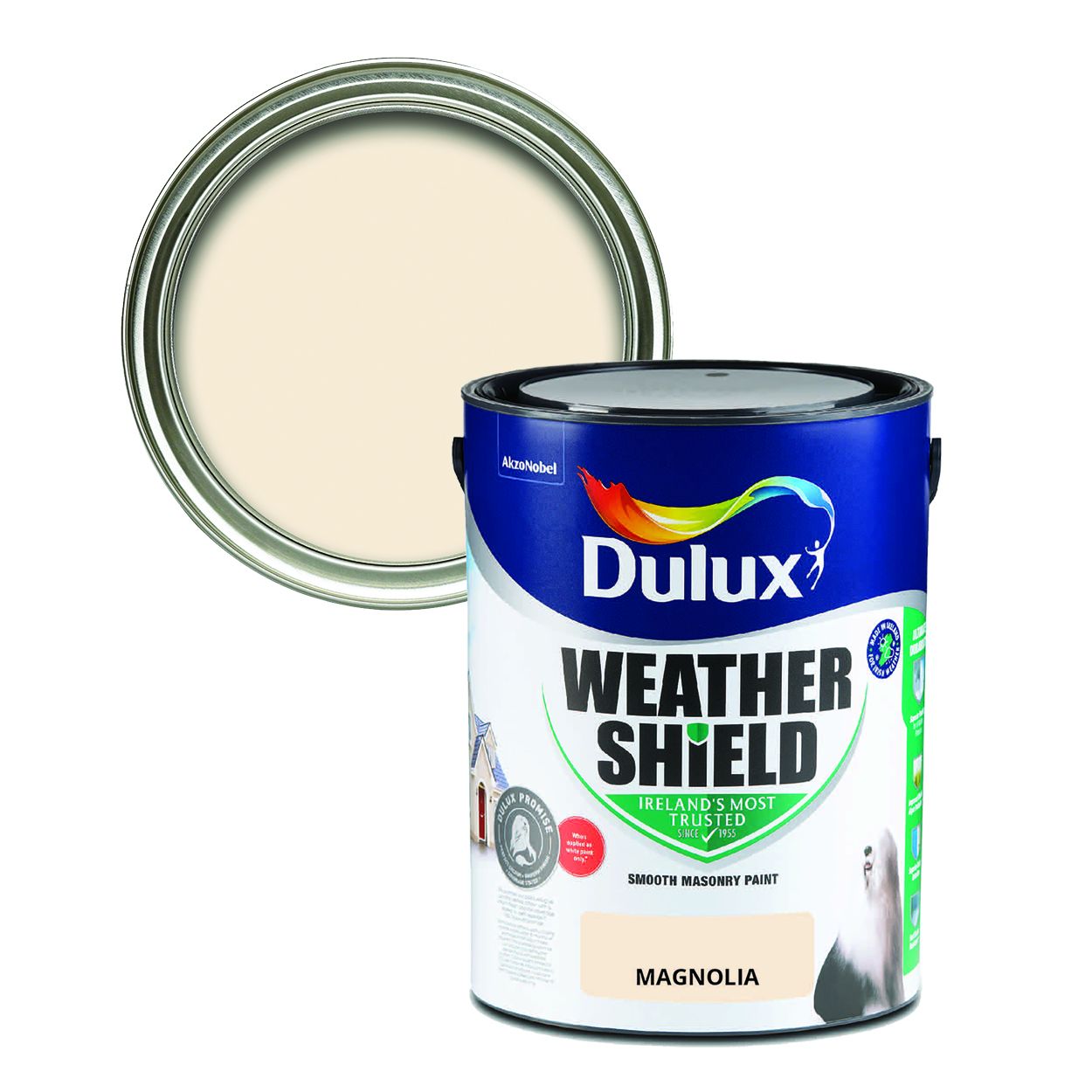 Dulux Weathershield Smooth Masonry Magnolia 5L