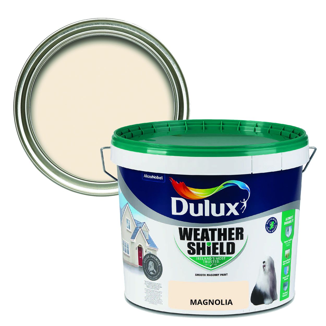 Dulux Weathershield Smooth Masonry Magnolia 10L