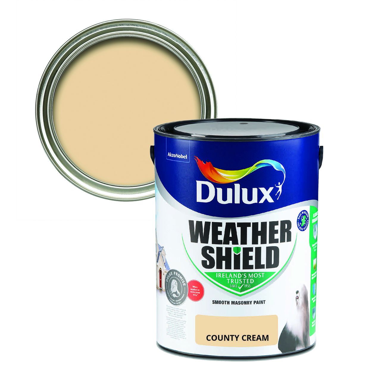 Dulux Weathershield Smooth Masonry County Cream 5L