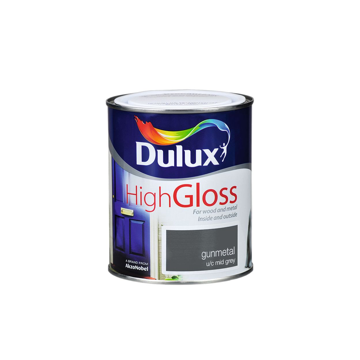 Dulux High Gloss Gunmetal 750ml