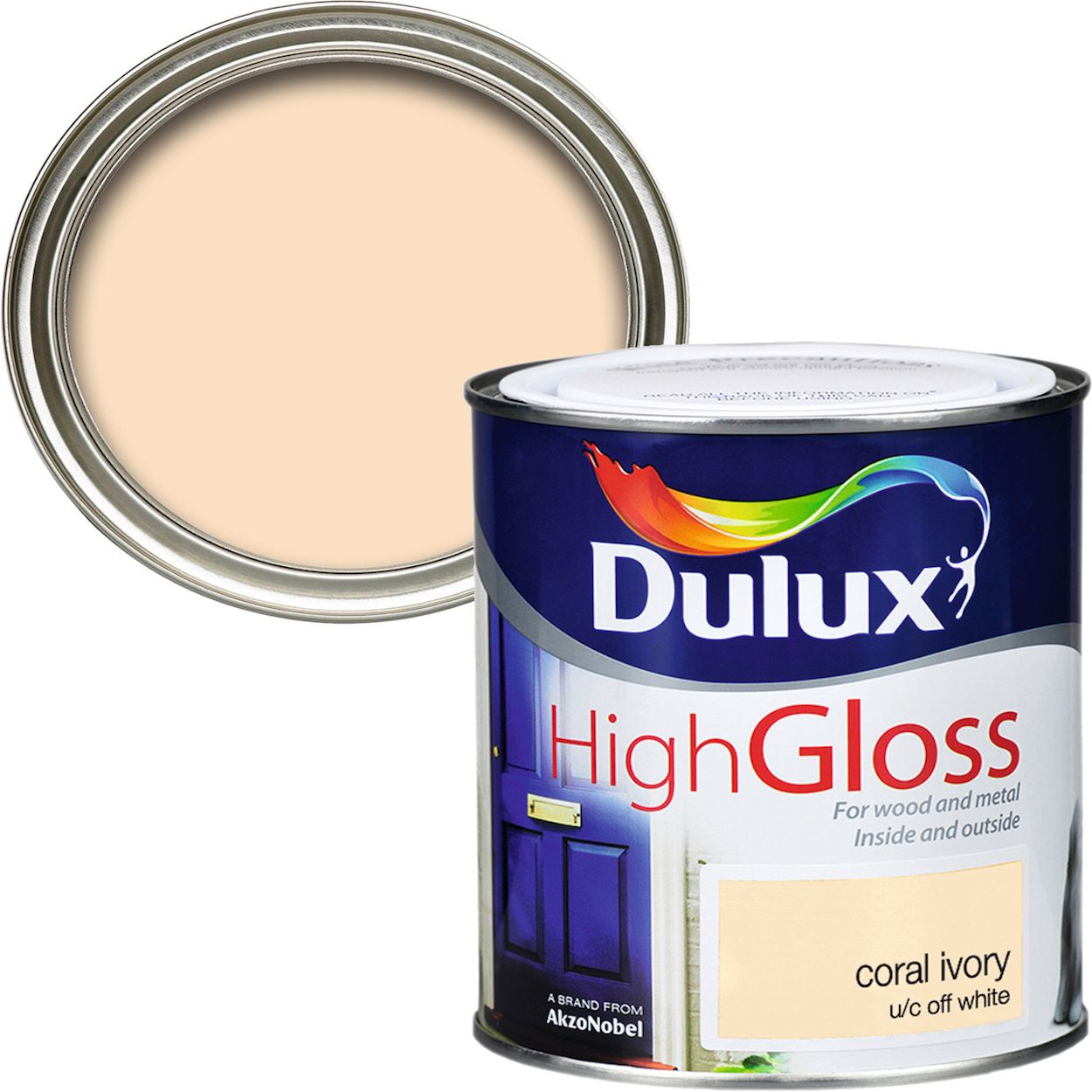 Dulux High Gloss Coral Ivory 750ml