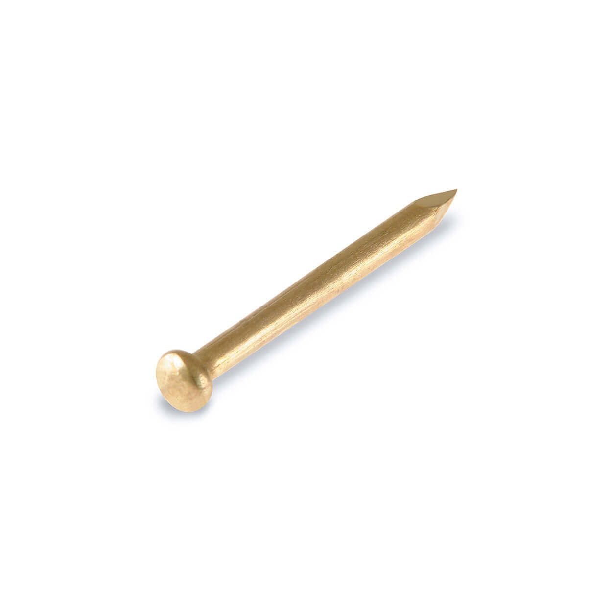 Round Head Nail 1,0X 13 Brass Plated