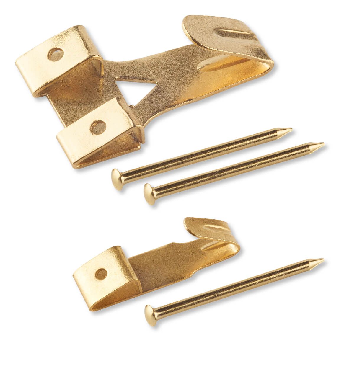 Picture Hook Brass Plated 0-3