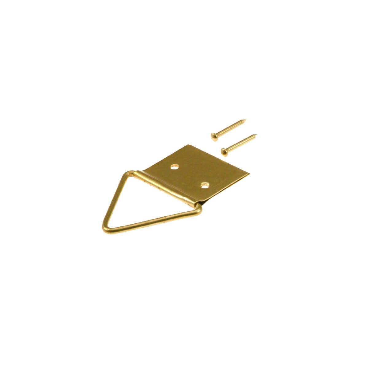Picture Hanger Brass Plated 2/2 Holes