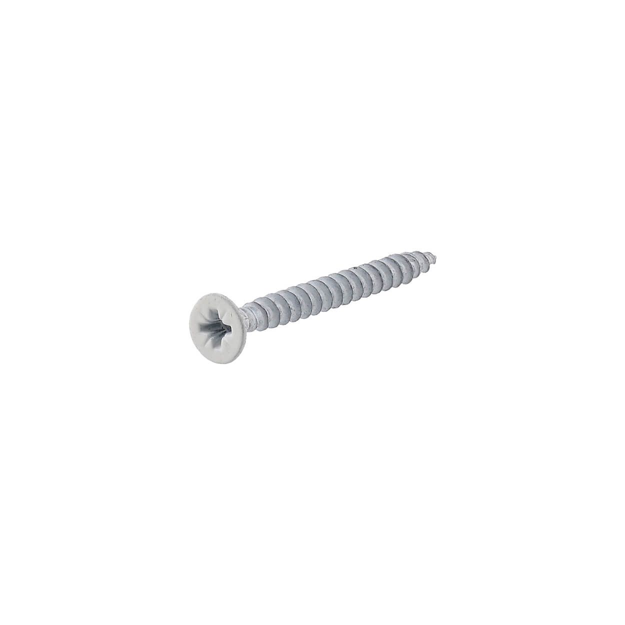 Chipboard Screw "Basic" 4,0X 16 White Plated Countersunk Head Pz2