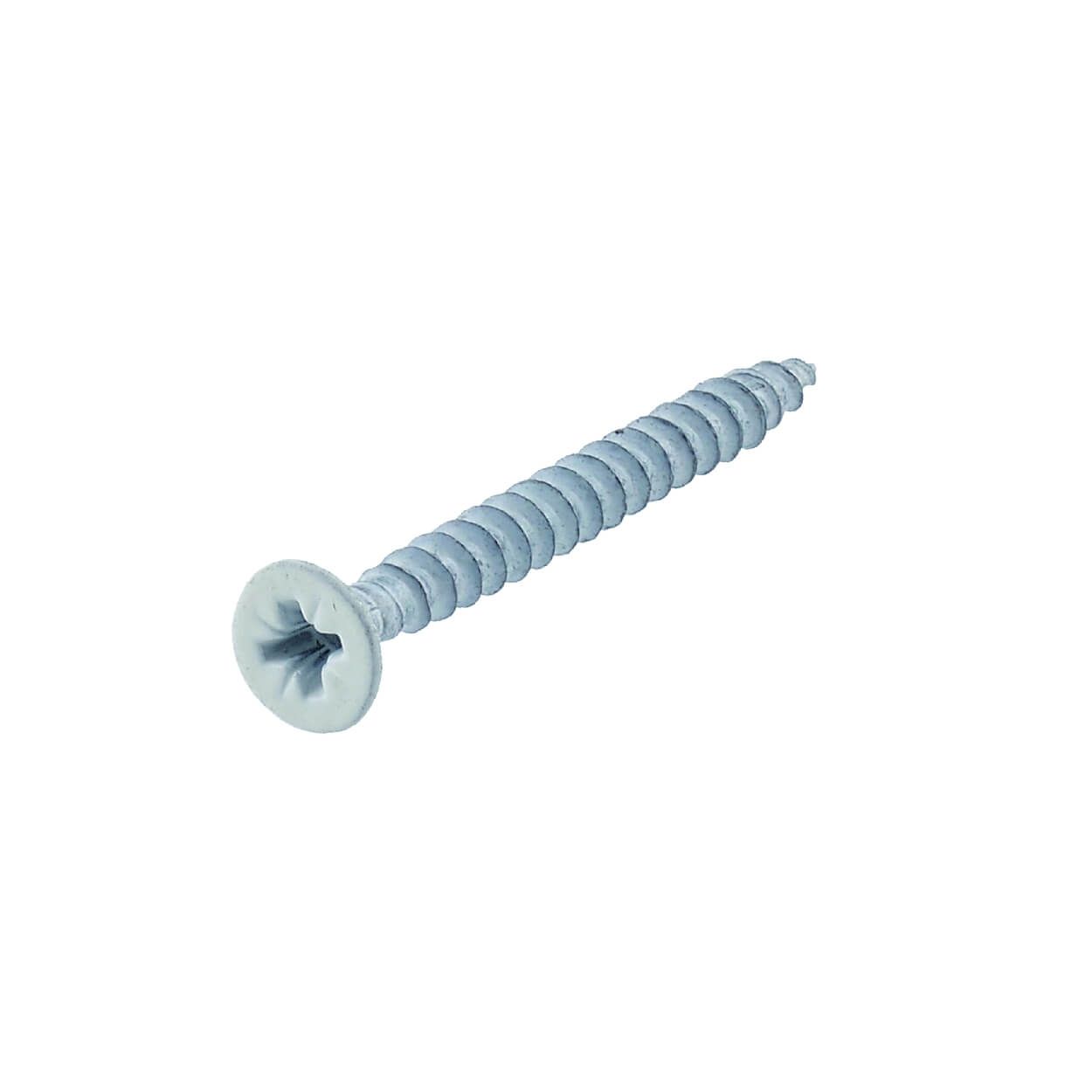 Chipboard Screw Pack 4,0X 25 White Plated Countersunk Head Pz2