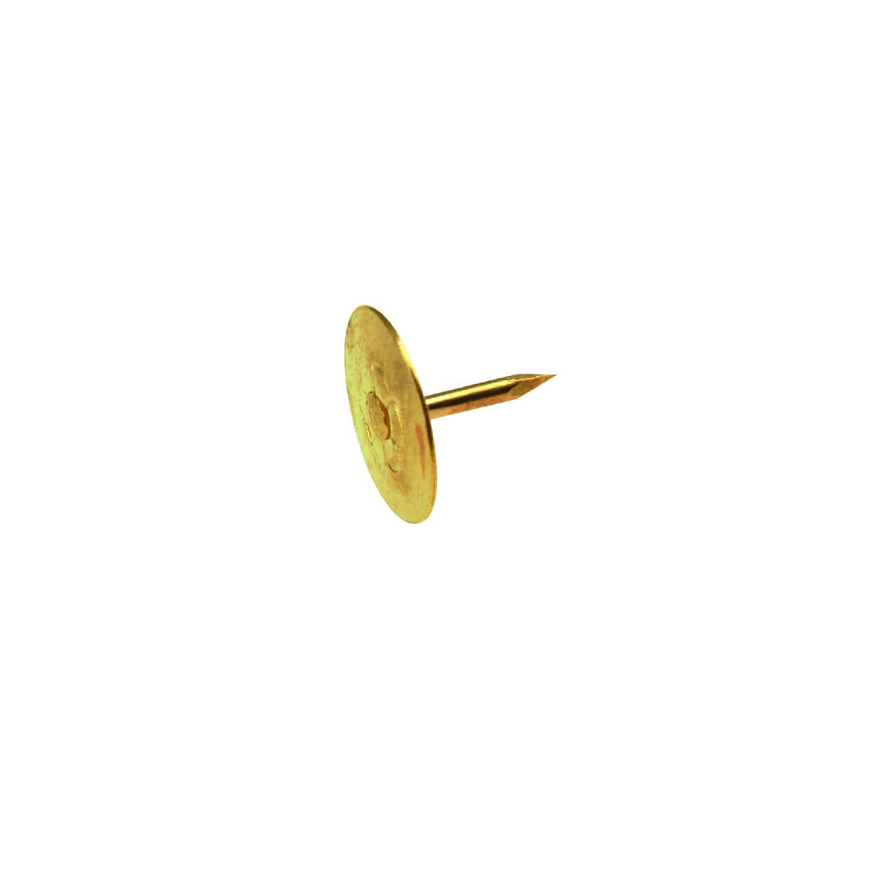 Thumb Tacks 12 Brass Plated (200)