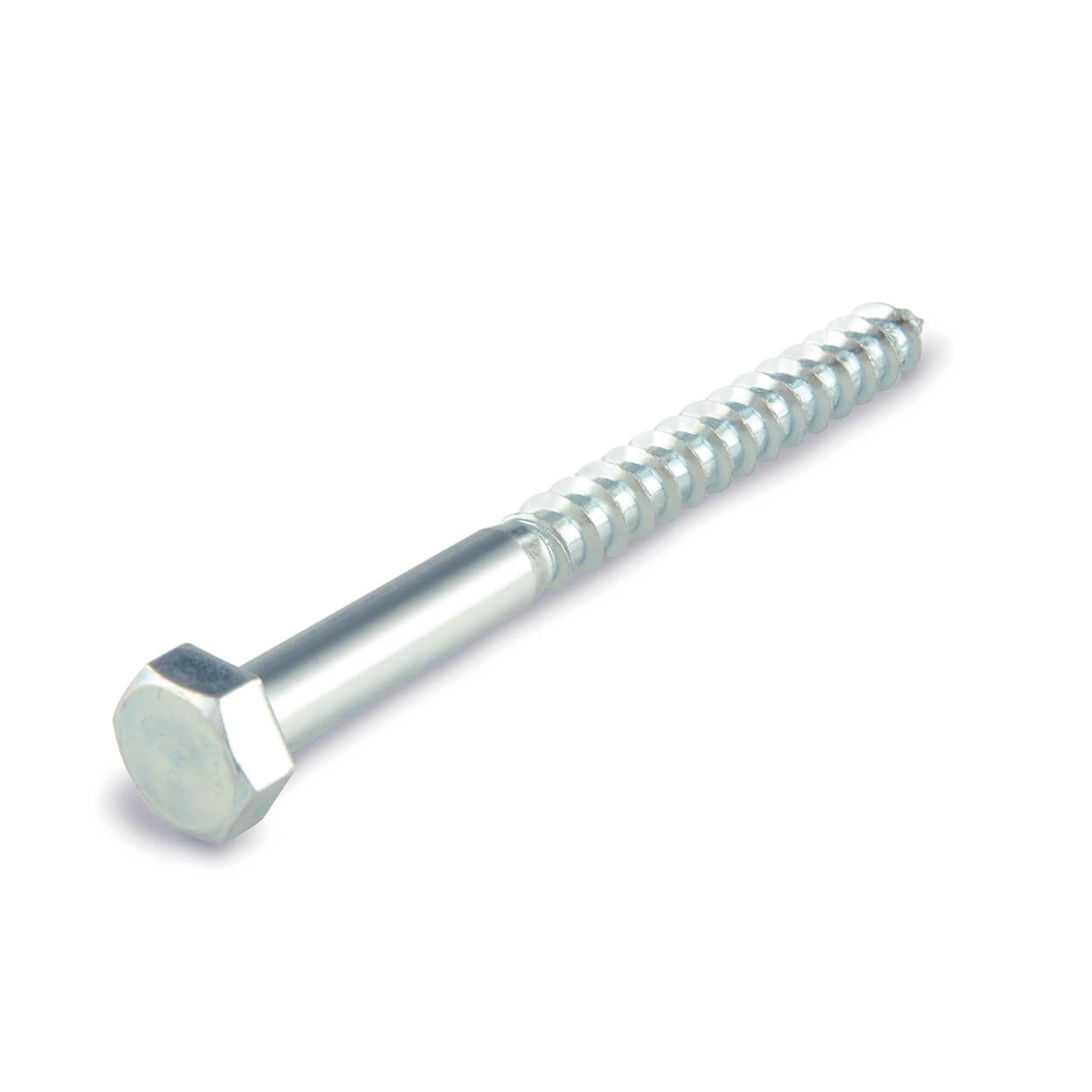 Hex. Wood Screw  8X 30 Zinc Plated Din571