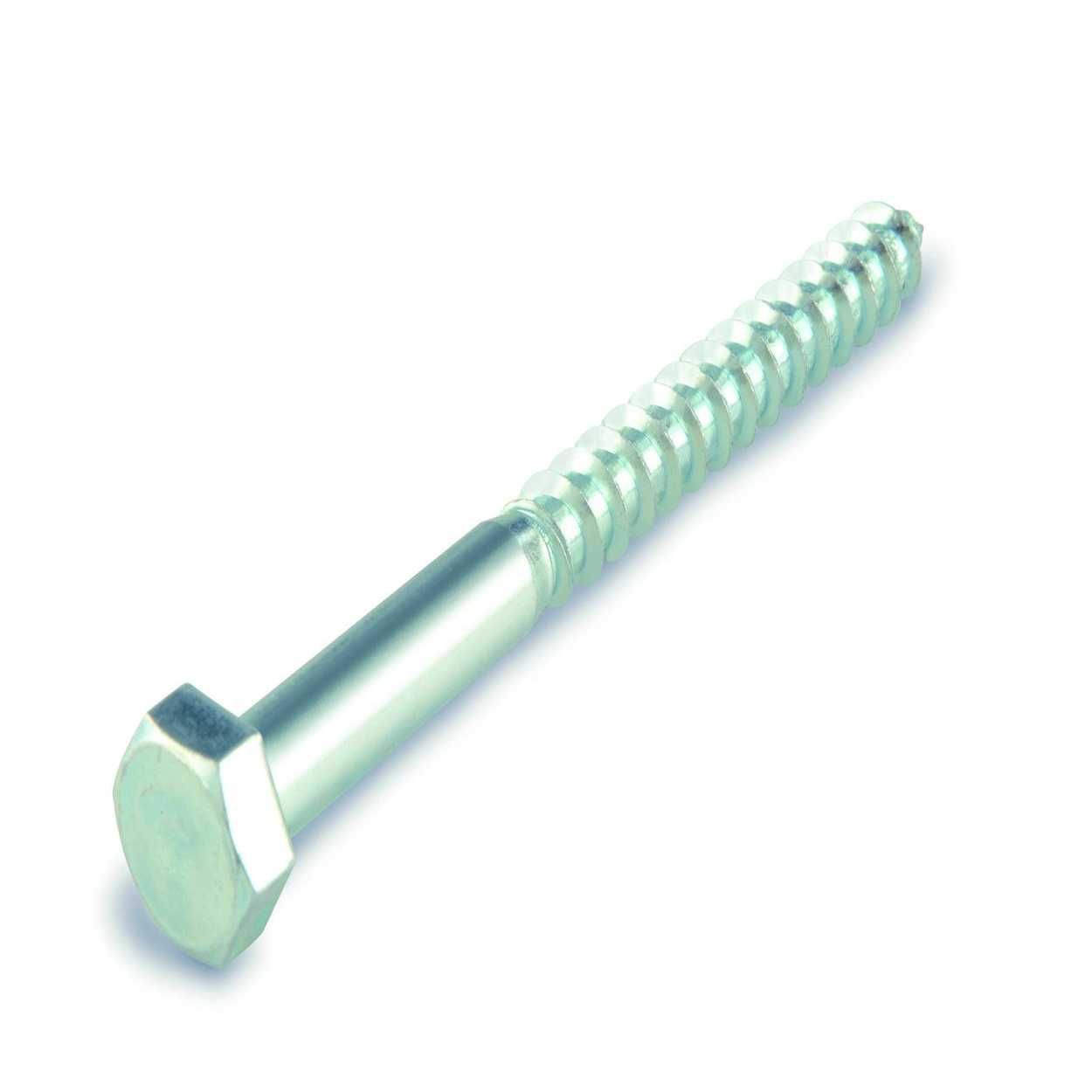 Suki Hexagonal Wood Screw  8X 50 Zinc Plated DIN571