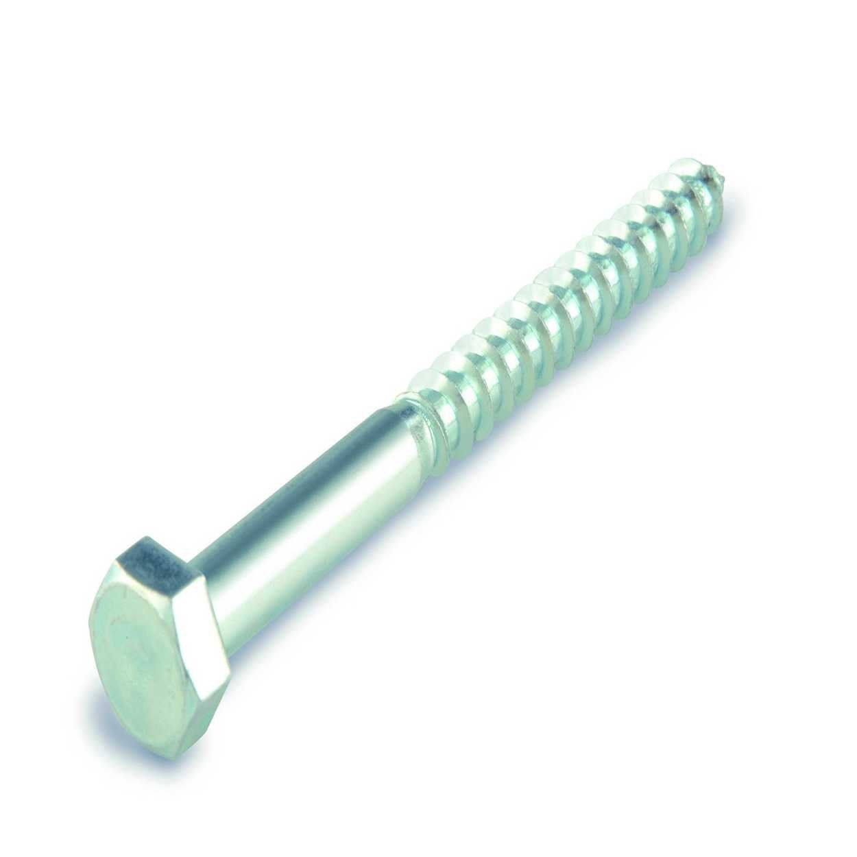 Suki Hexagonal Wood Screw  6X 80 Zinc Plated DIN571
