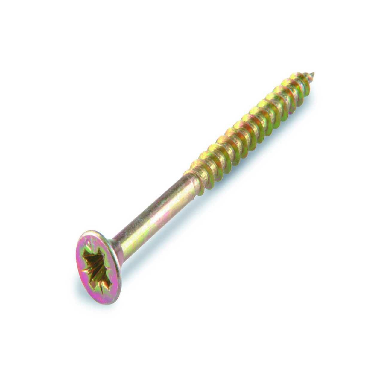 Suki Chipboard Screw "Basic" 4.0X 30 Yellow Plated PZ2