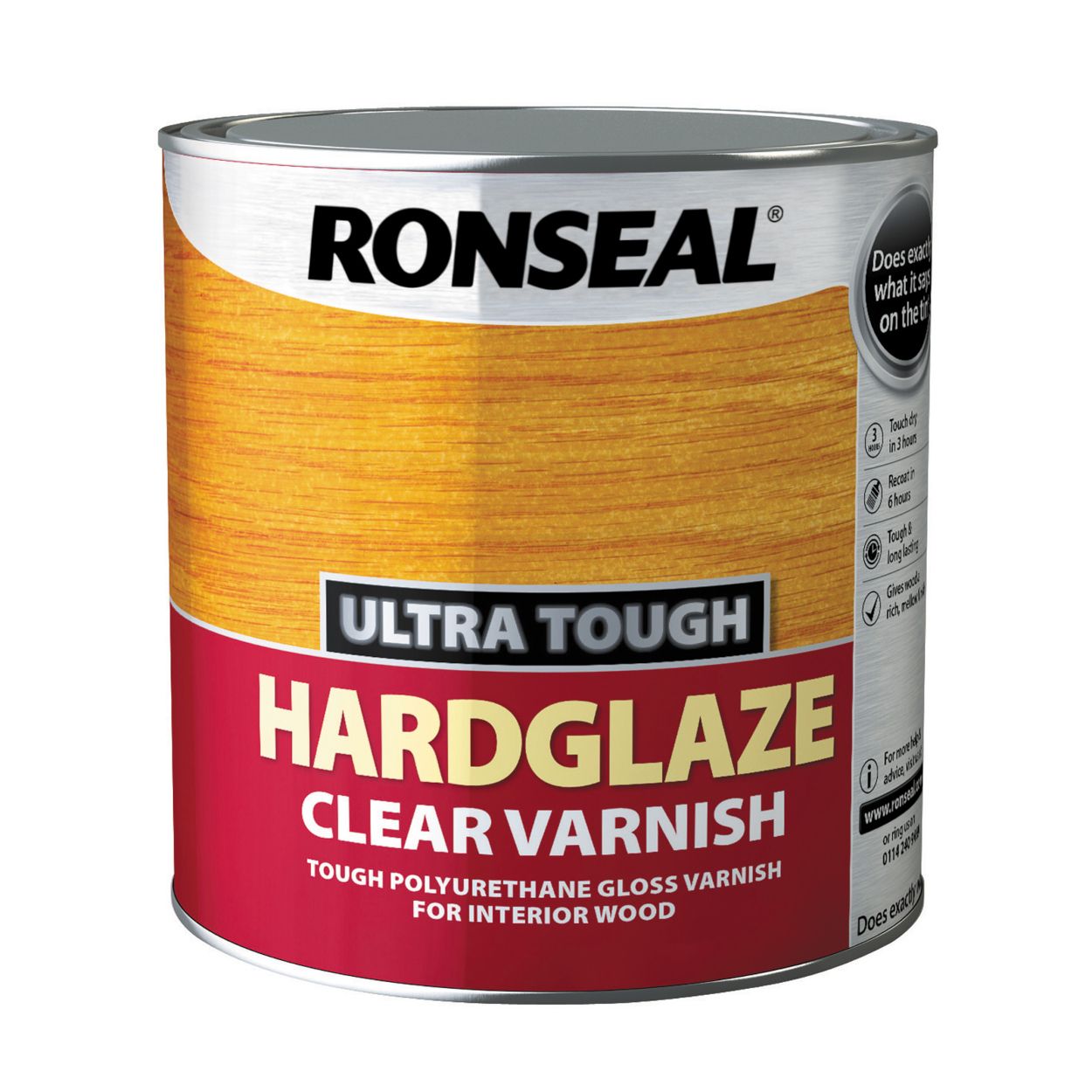 Ronseal 2.5L Ultra Tough Varnish Hardglaze