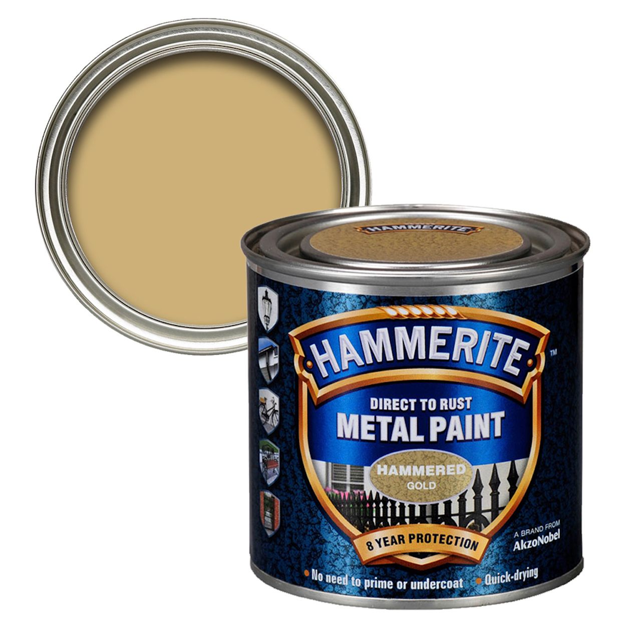 Hammerite Hammered Gold 250ml