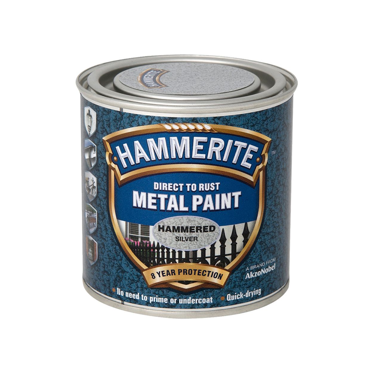 Hammerite Hammered Silver 250ml