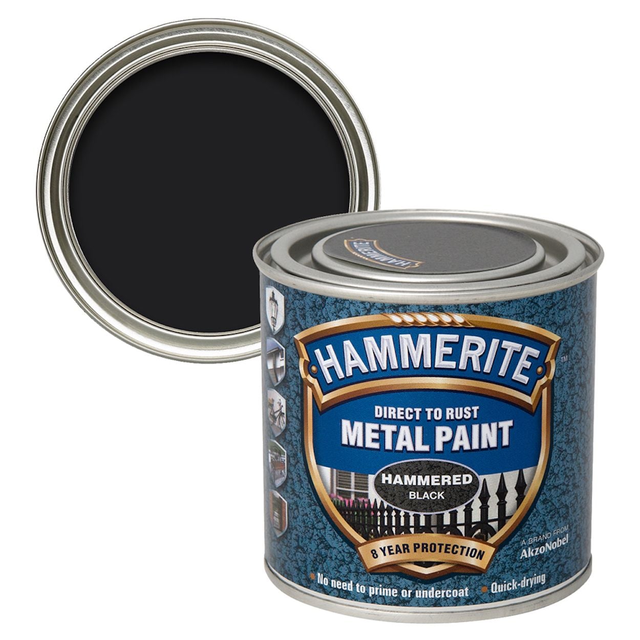 Hammerite Hammered Black 250ml