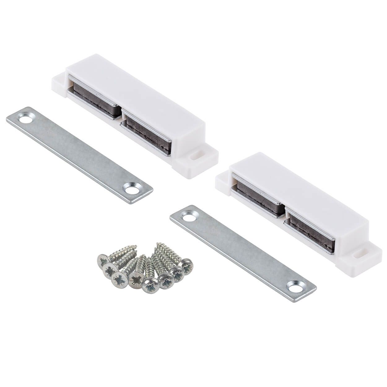 Magnetic Catch 10 Kg Plastic White Fixed Plate