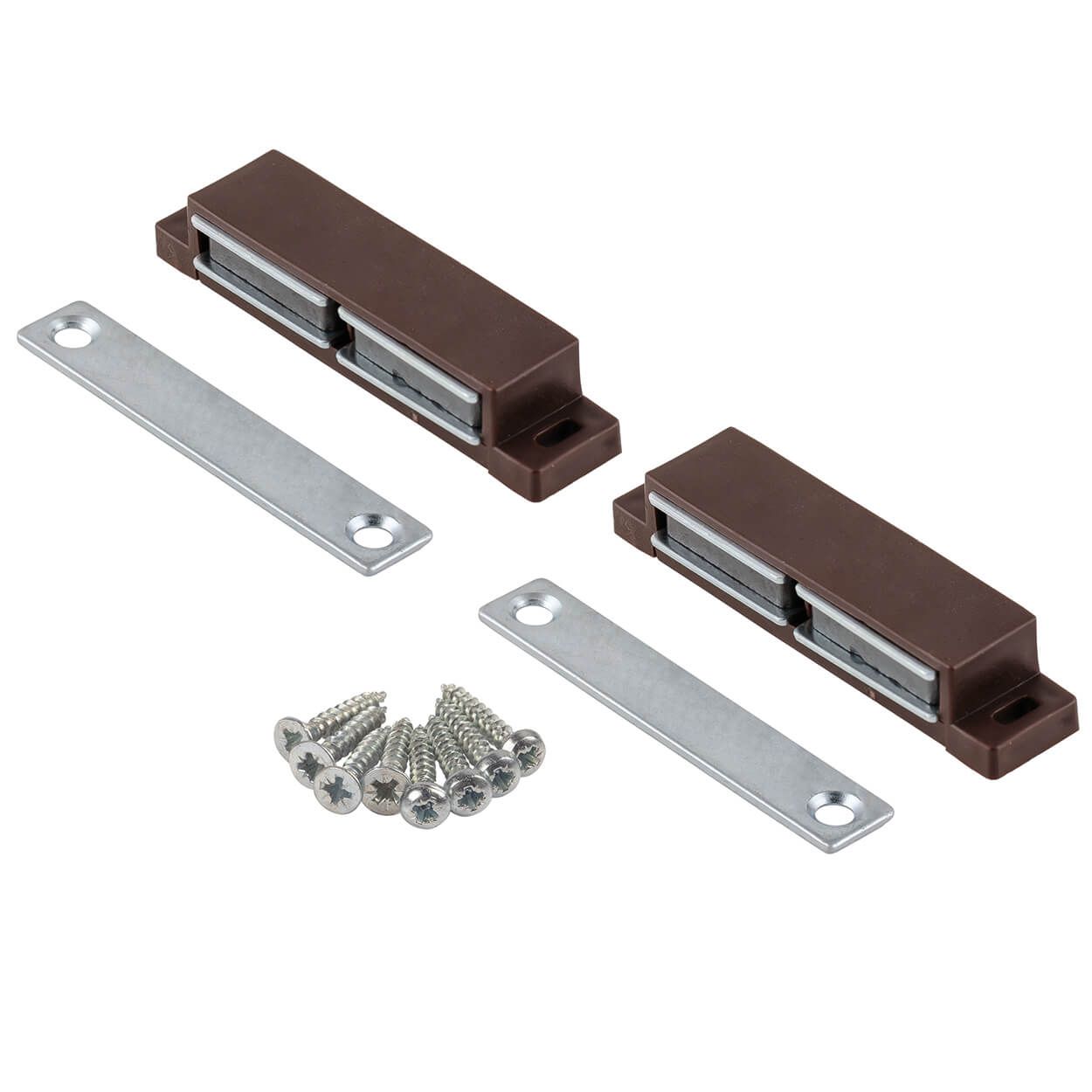 Magnetic Catch 10 Kg Plastic Brown  Fixed Plate
