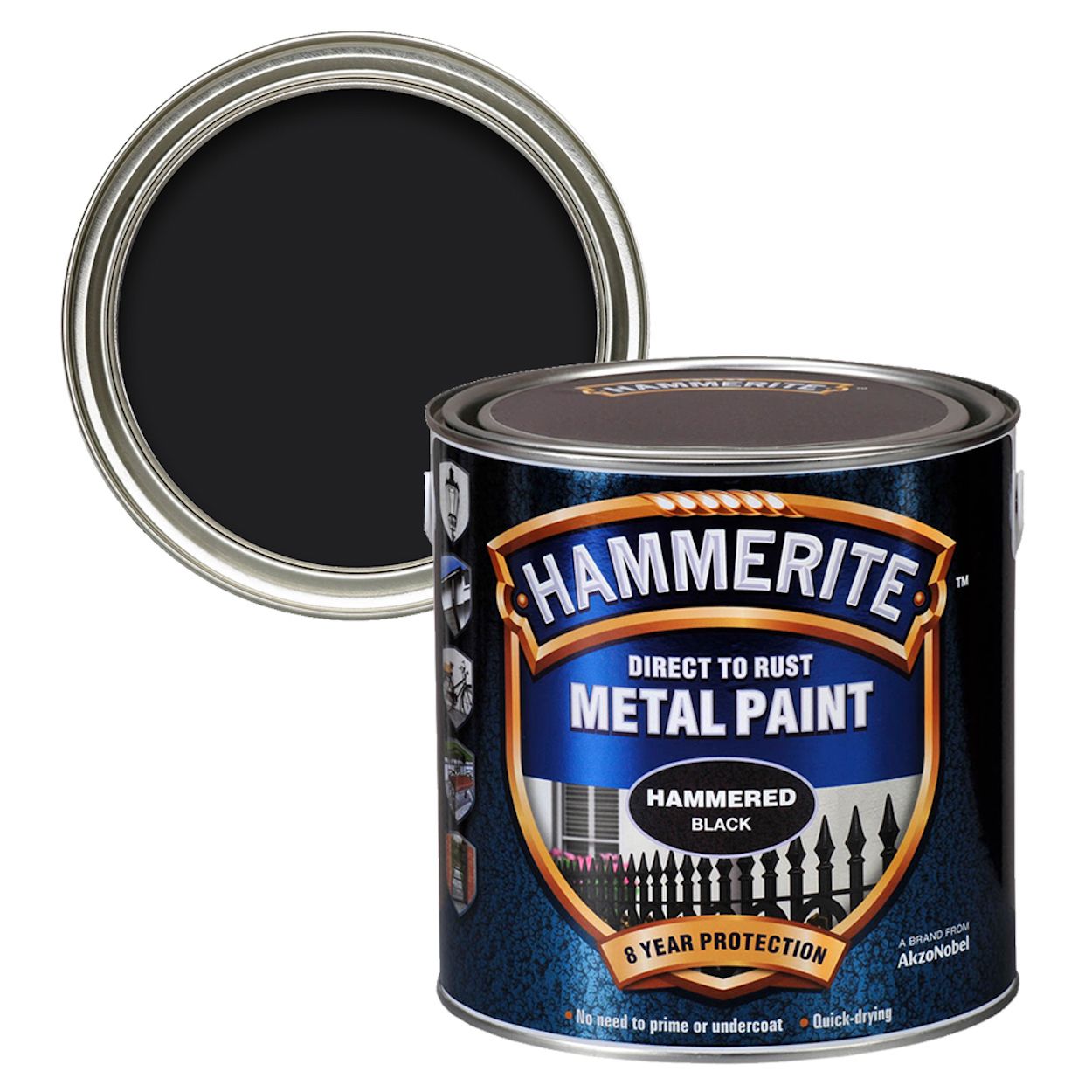 Hammerite Hammered Black 2.5L