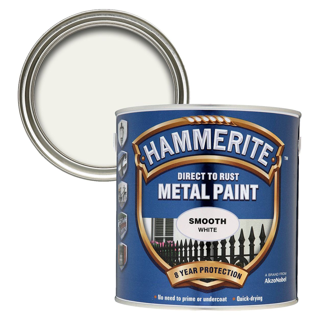 Hammerite Smooth White 2.5L