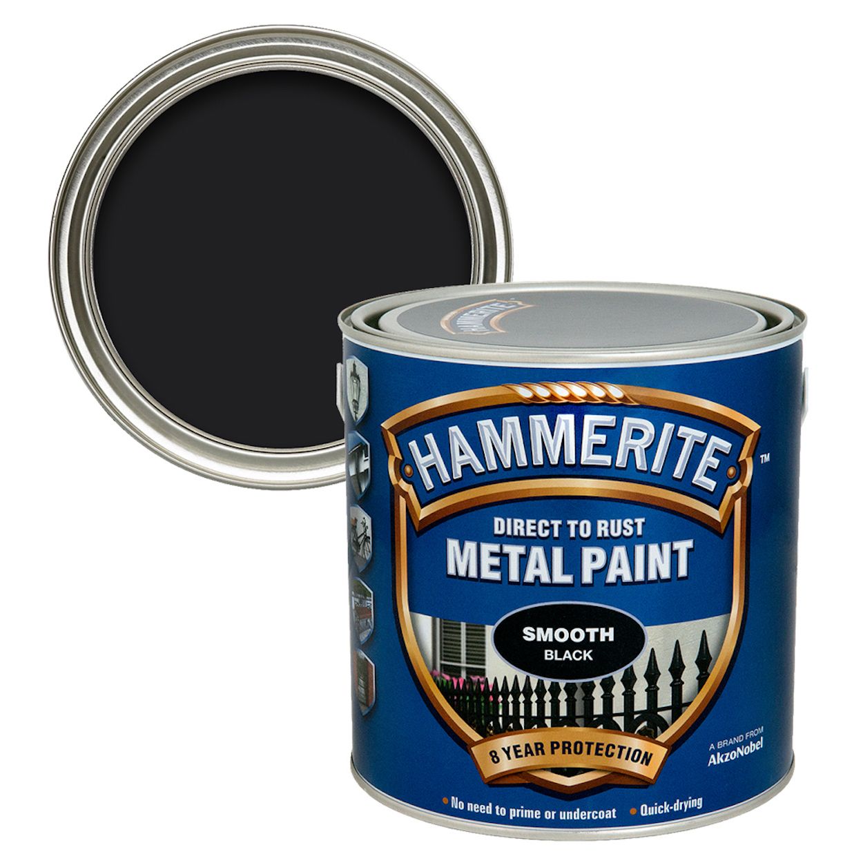 Hammerite Smooth Black 2.5L