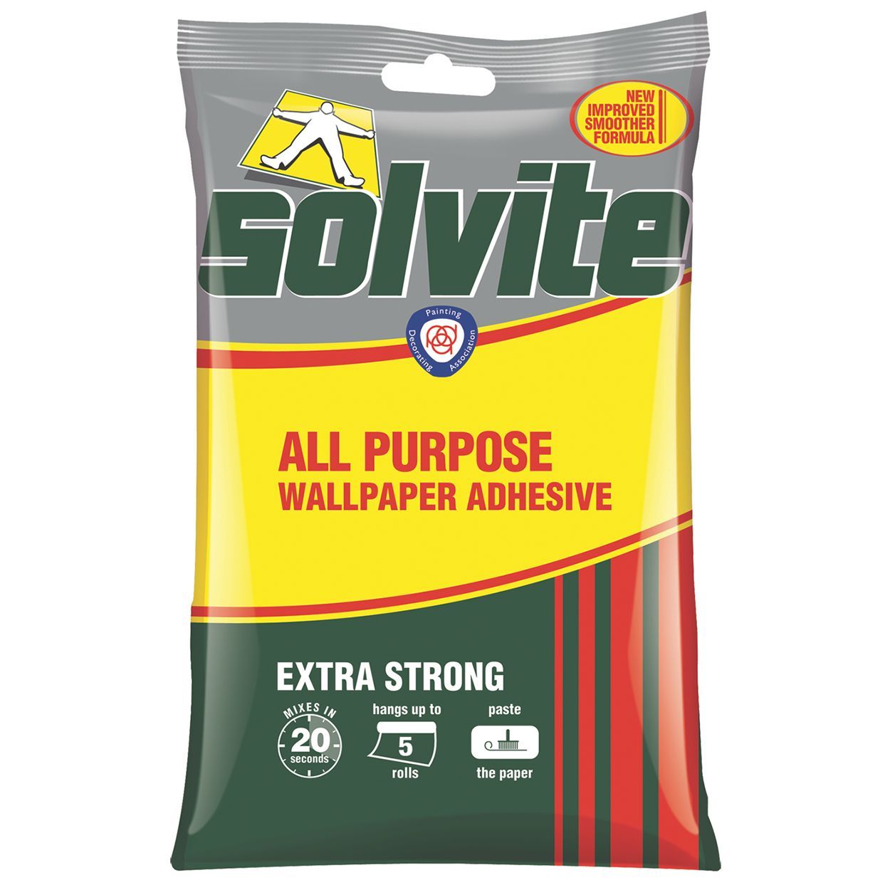 Solvite All Purpose Extra Strong Wallpaper Paste 5 Roll Sachet