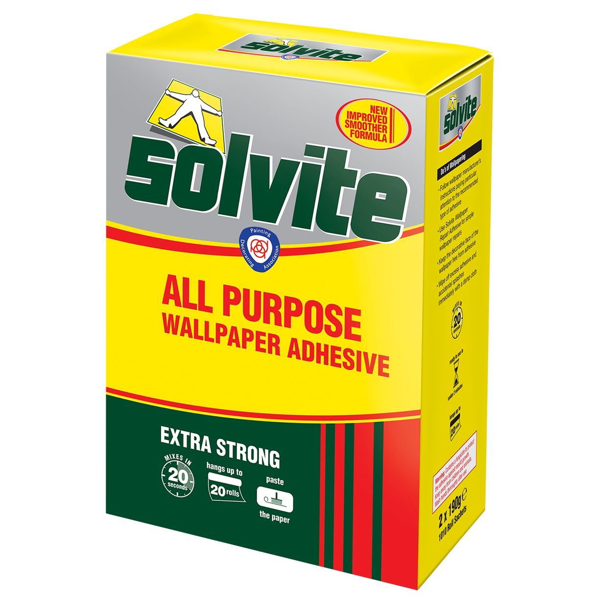 Solvite All Purpose Wallpaper Adhesive 20 Rolls