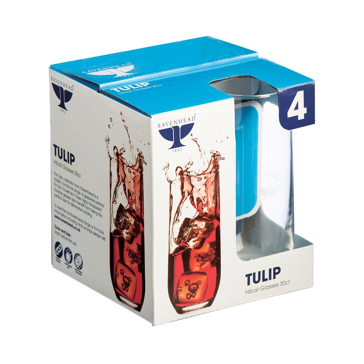 Tulip Set 4 Hiball Glasses 30Cl