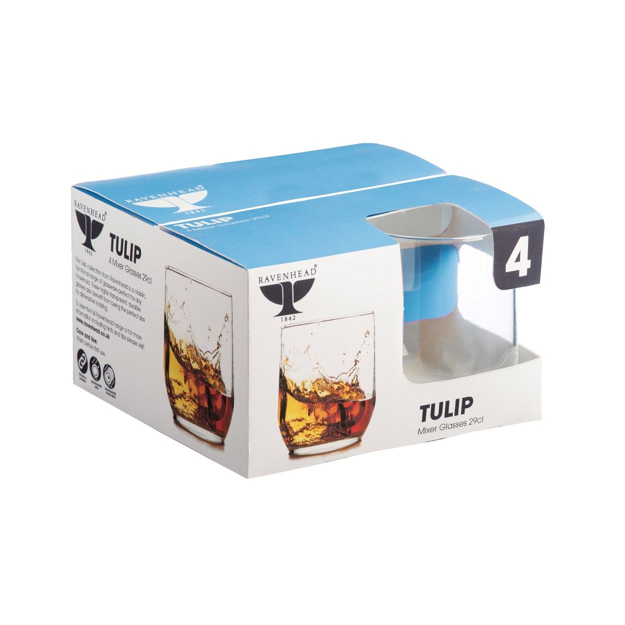 Tulip Set 4 Mixer Glasses 29cl