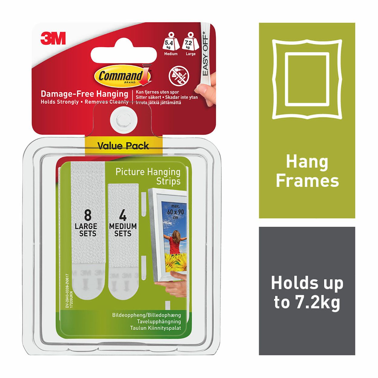 Command Medium And Large Picture Hanging Strip