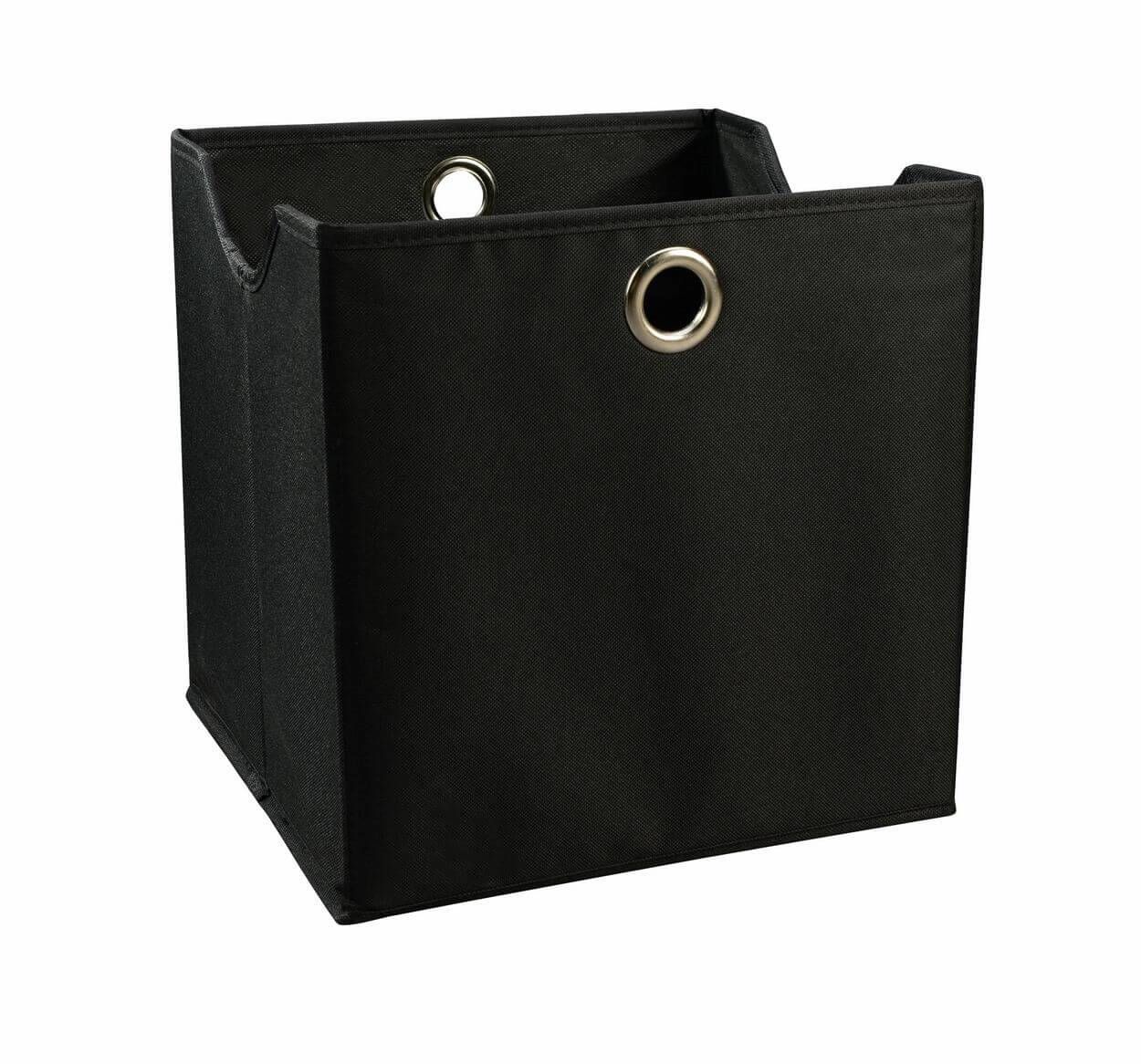 Liz Cube Box Black Plain Large