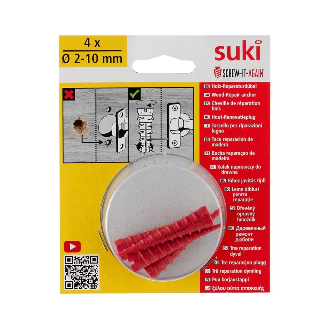 Suki Screw-It-Again For Wood Holes 2 - 10Mm