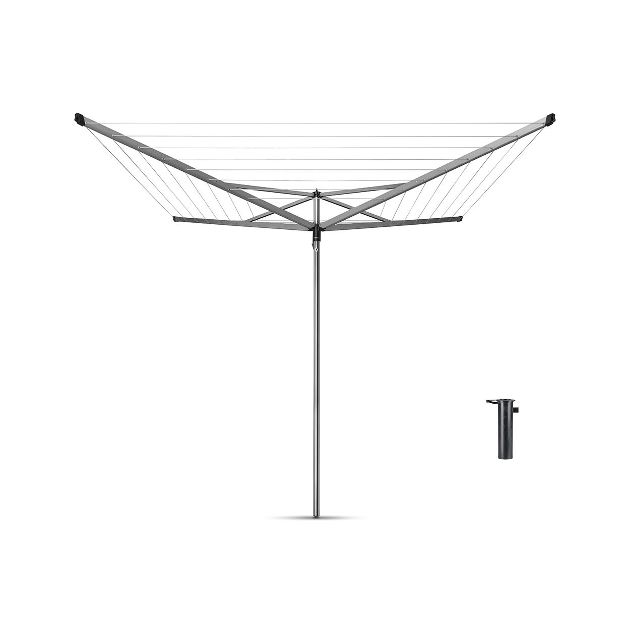 Brabantia Essential Rotary Line and concrete ground tube - 40m