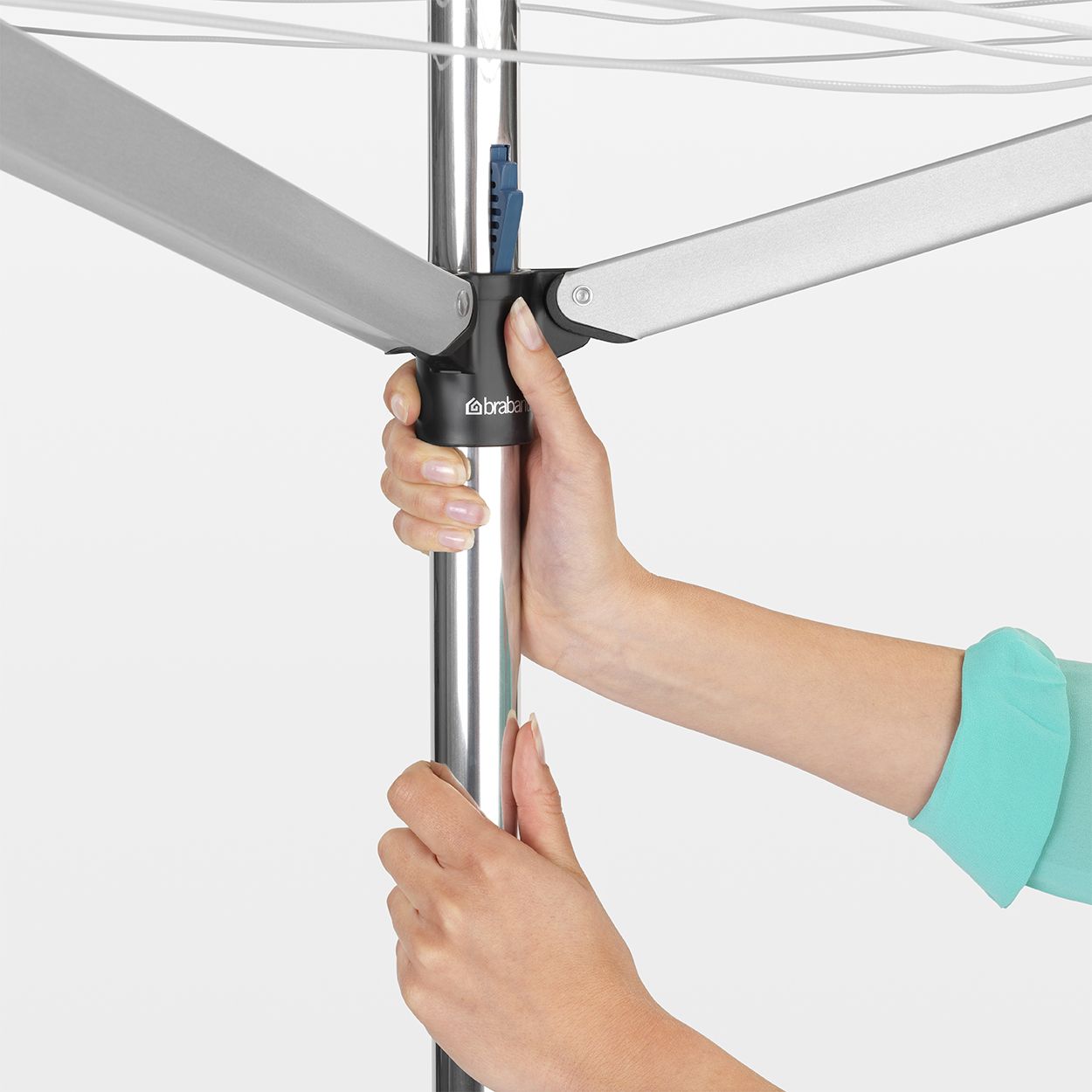 Brabantia Essential Rotary Line and concrete ground tube - 40m