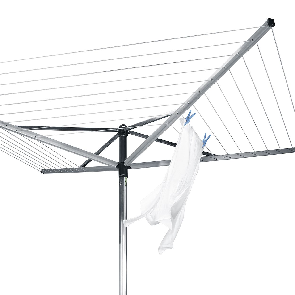 Brabantia 50m 4 arm Topspinner Rotary with Soil Spear