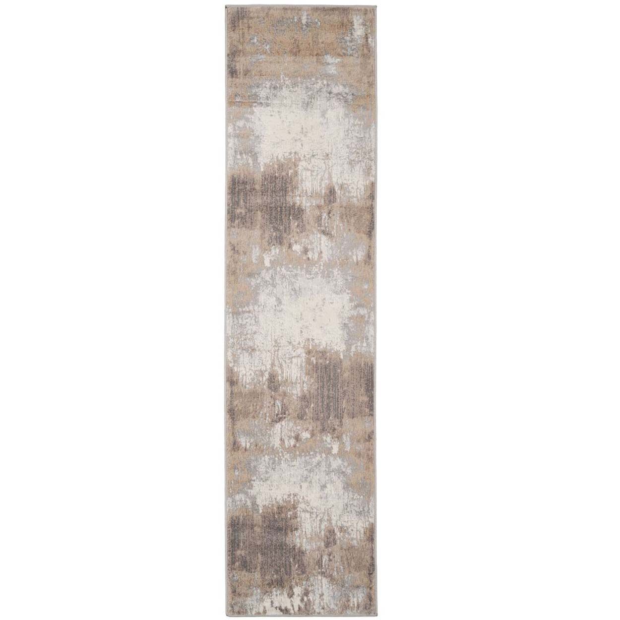 Kukoon Rugs Oscar Keslie Beige Runner Rug - 60cm x 240cm