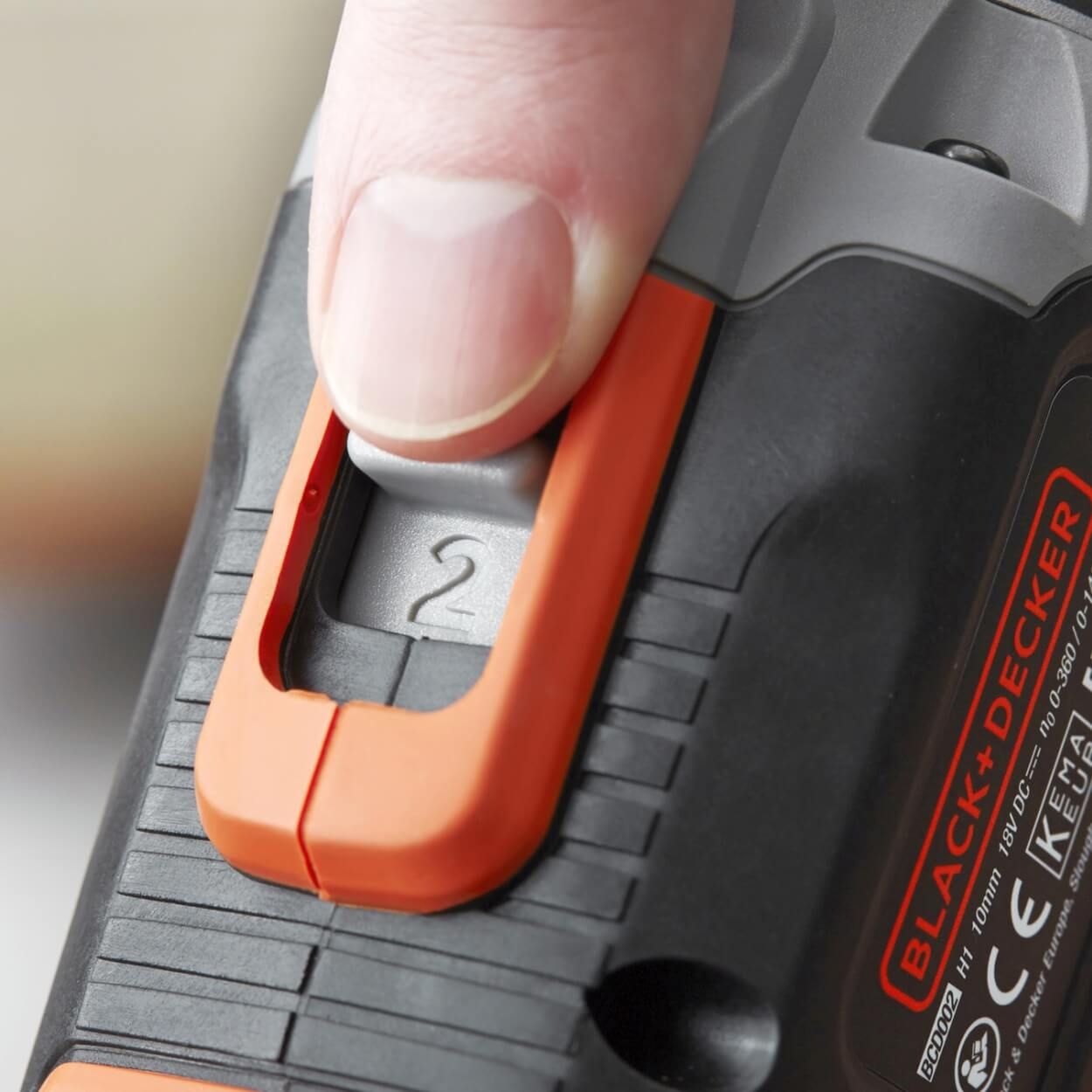 Black+Decker 18V 2 Speed Hammer Drill with 2 x 1.5Ah Batteries