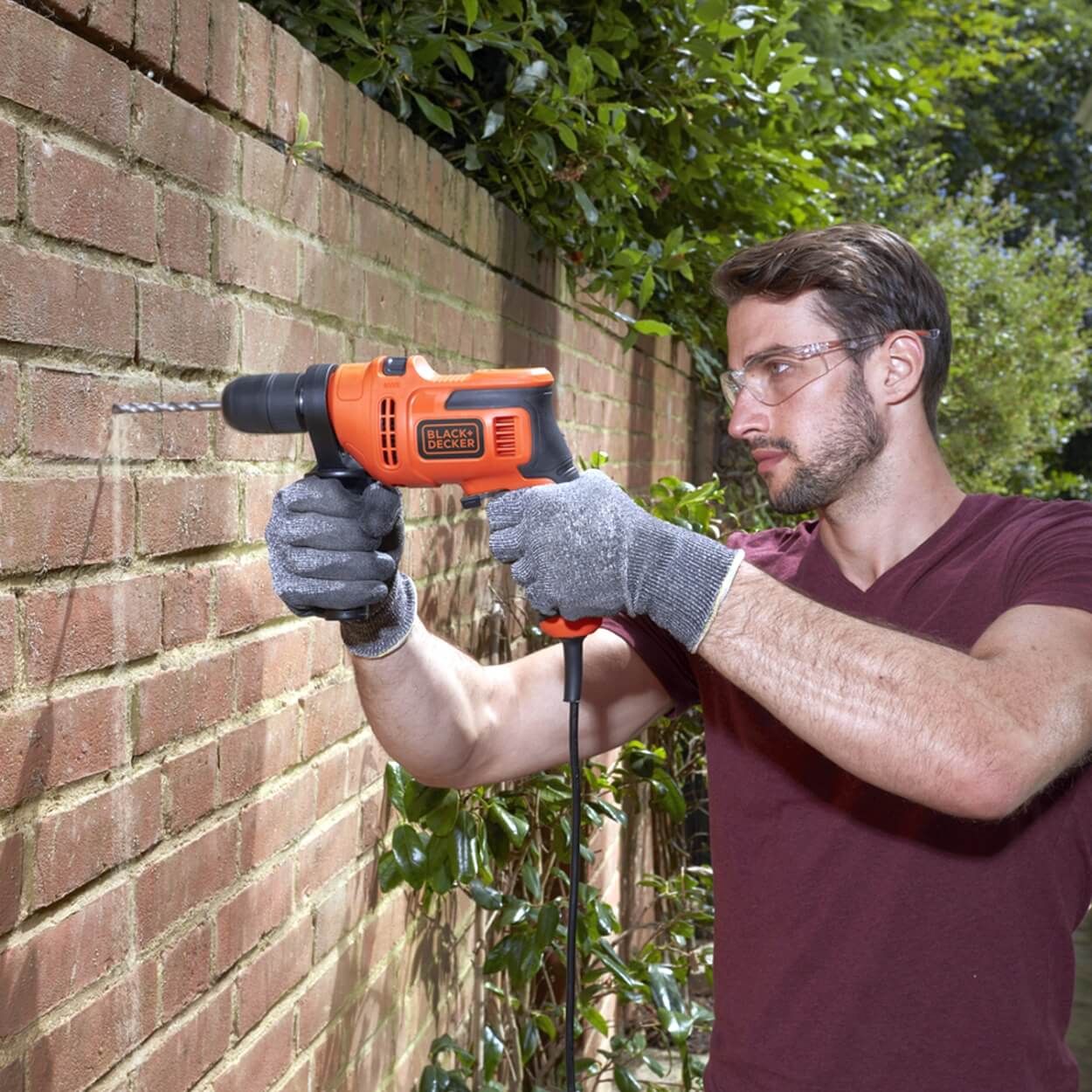 Black+Decker 500W Corded Hammer Drill