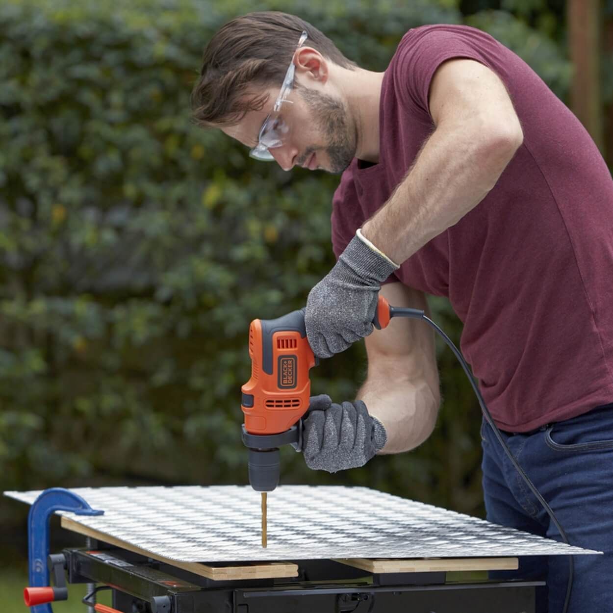 Black+Decker 500W Corded Hammer Drill