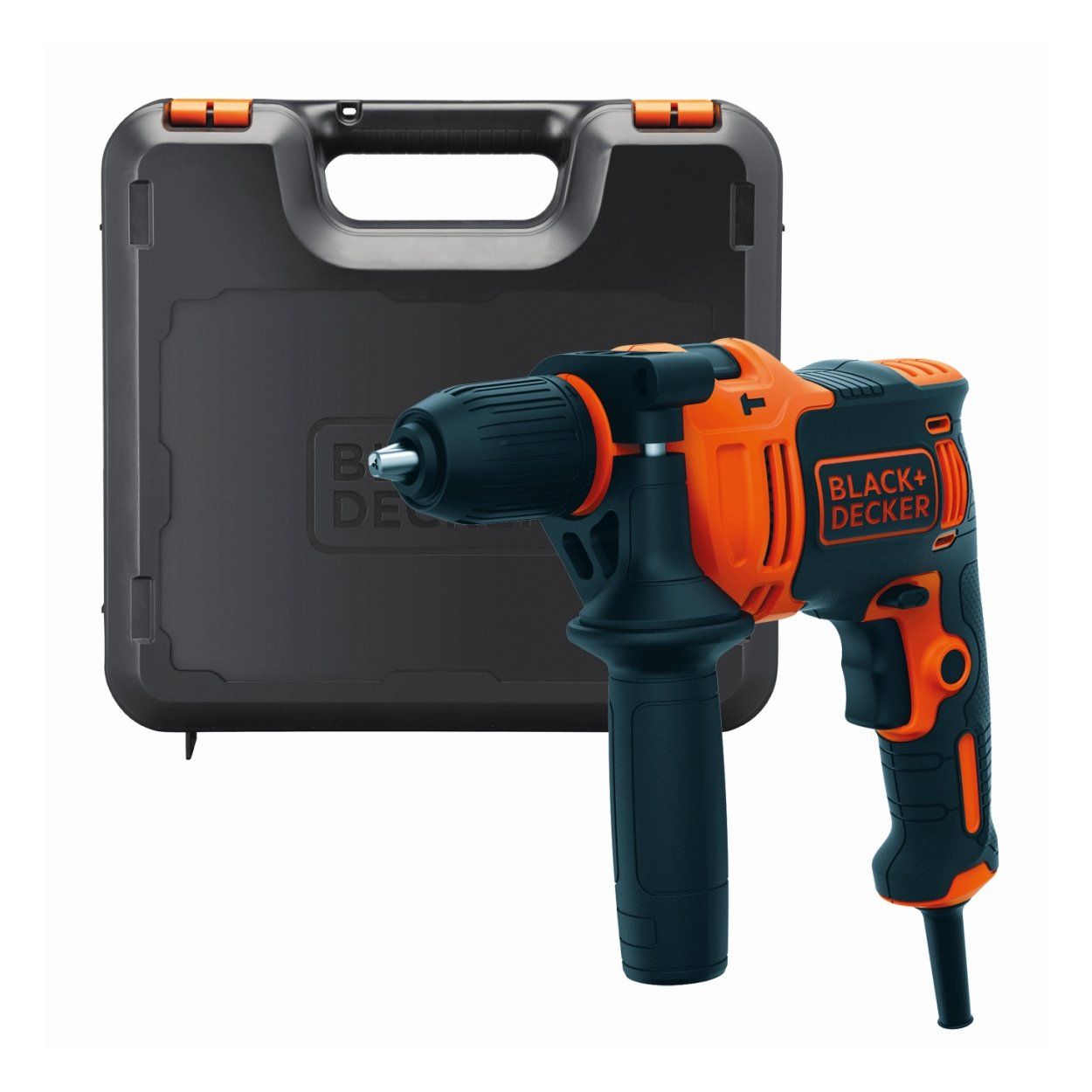 Black+Decker 710W Hammer Drill With Kitbox And Accessories