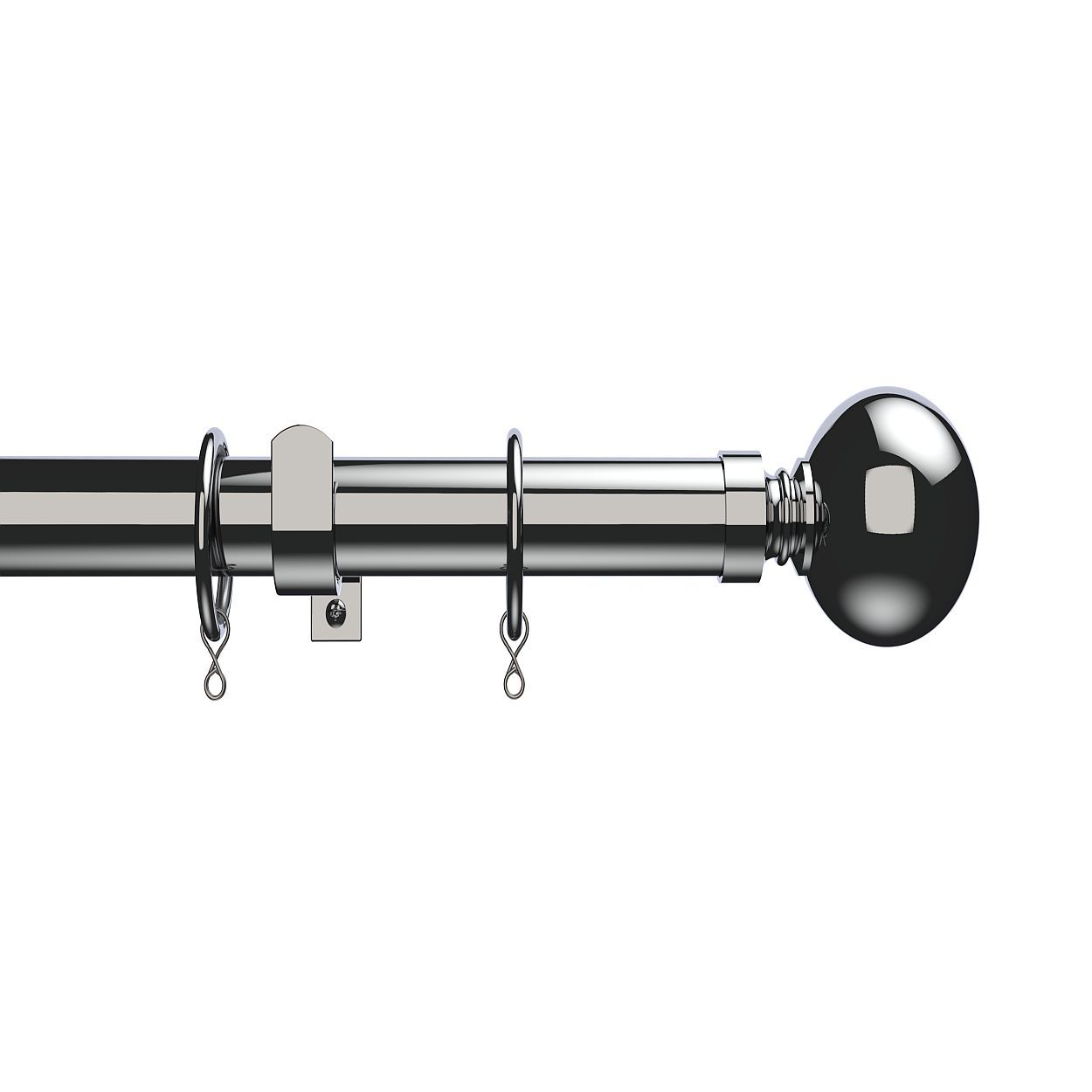 Woodies 25 28mm Ext Ball Pole 120-210cm Chrome