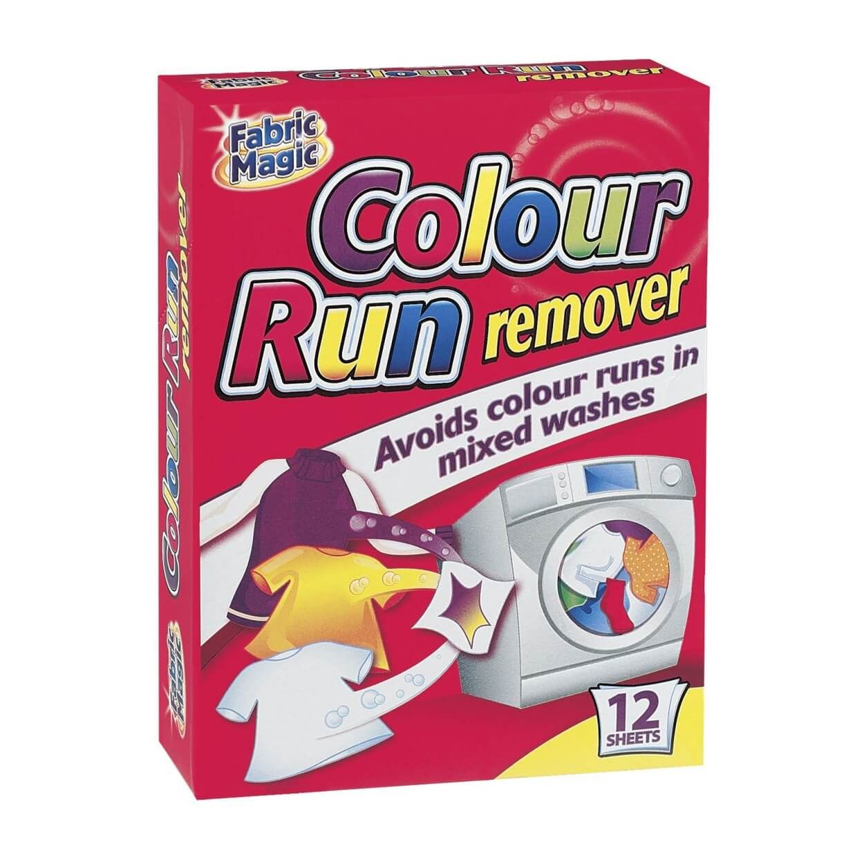 FABRIC MAGIC COLOUR RUN REMOVER 12PK