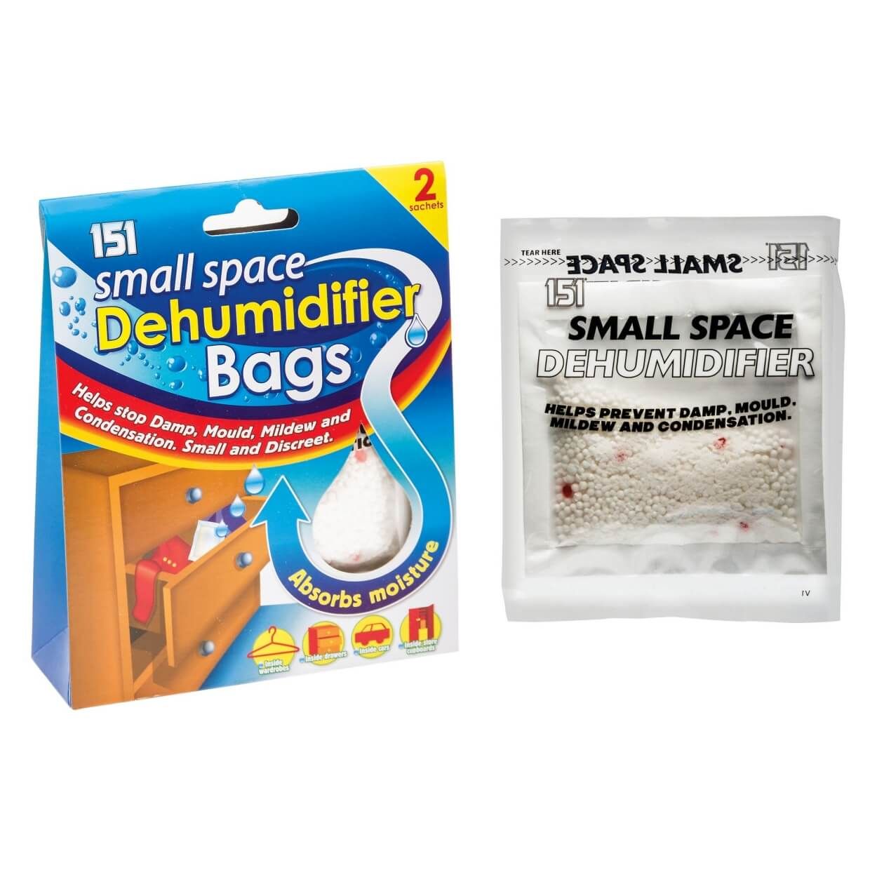 151 Small Space Dehumidifier Bags 2X36Gr