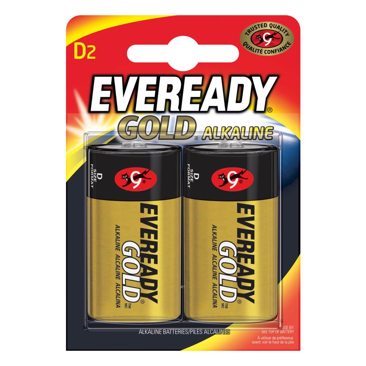 Eveready Alkaline Gold D 2 Pack