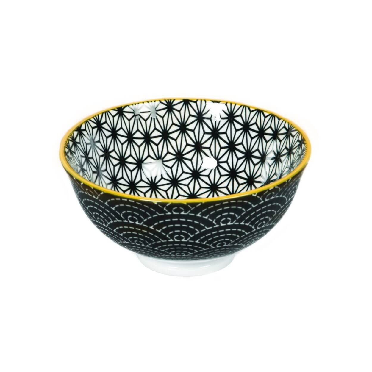 Geo Black Small Bowl